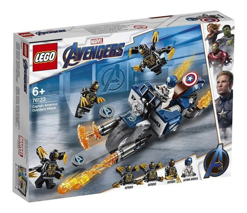 Lego Marvel 76123 Captain America Outriders Attack Nvo Env G