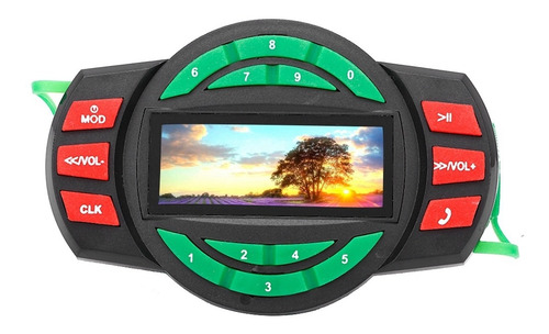 Cargador De Mp3, Reproductor De Moto Lcd Impermeable, Radio
