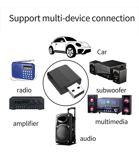 Transmisor Y Receptor Sonido Bluetooth 3en1 Carro Equipo Pc 