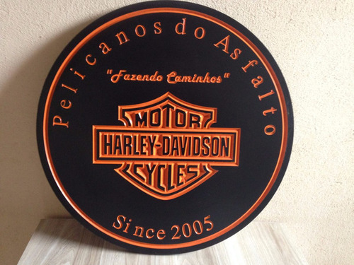 Quadro Placa Decorativa Moto Harley Davidson Personalizada
