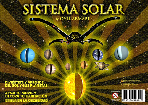 Móvil Del Sistema Solar! Armable, Lúdico Y Didáctico