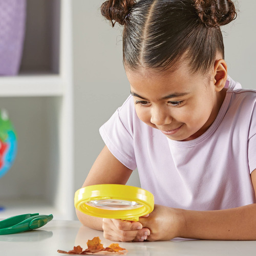 Lupa Y Pinzas Para Actividades De Aprendizaje