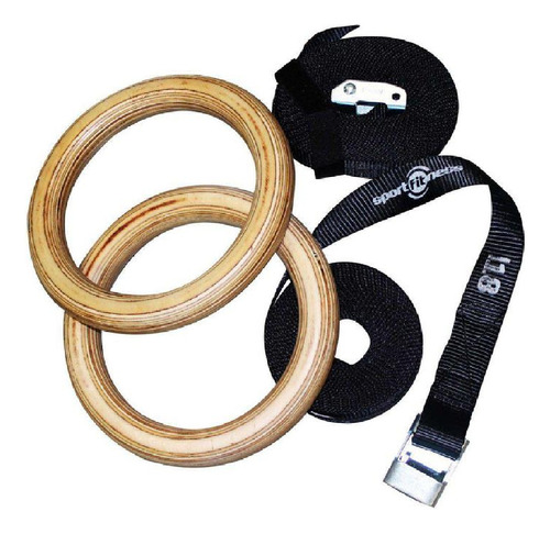 Anillos De Madera Para Gimnasio Sportfitness 71280