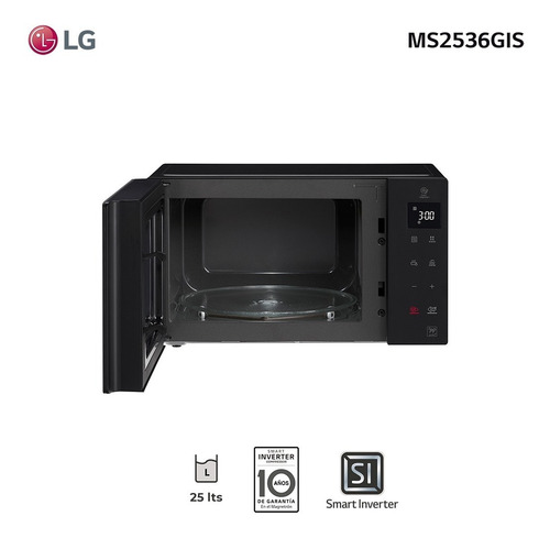 Imagen 2 de 5 de Microondas Inverter Neochef 25l LG Ms2536gis