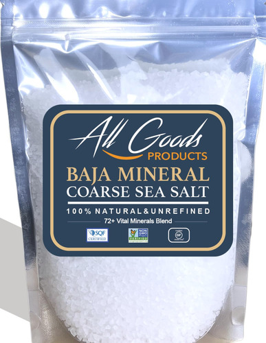All Goods Sal Marina De Baja 1 Libra, Sal Marina Mineral De