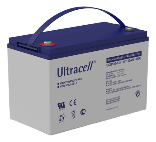 Pack X2u Bateria Ultracell 12v 100ah Solar Inversor Ups Led