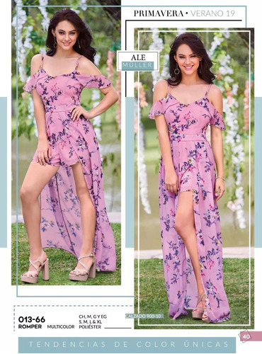 Romper Floral Multicolor Cklass 013-66 Pv-2019