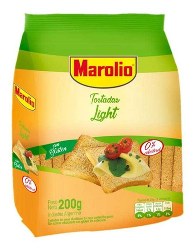 Pack X 3 Unid Tostadas Light 200 Gr Marolio