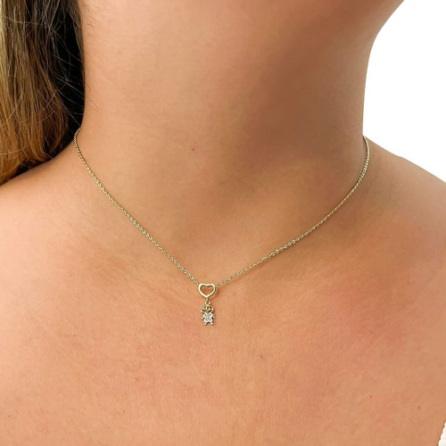 Colar Com Pingente Criança De Ouro 18k Bailarina 40cm Cor Menino