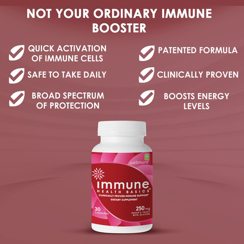 Immune Health Basics Beta Glucano Ultra Fuerte 30 Cápsulas