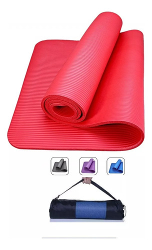 Yoga Mat 15 Mm  Esterilla Pilates Ejercicios + Sujetador 