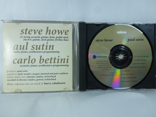 Steve Howe Paul Sutin Seraphim Audio Cd Caballito* (Usado)