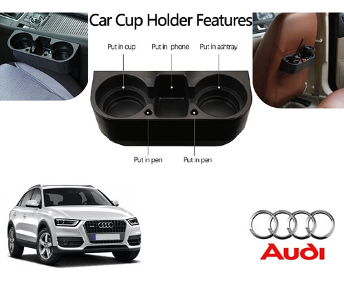 Porta Vasos Con Porta Celular Audi Q3 2014