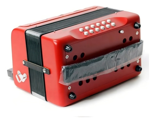 Acordeon Hohner Compadre 31 Botones Y 12 Bajos Rojo C/funda