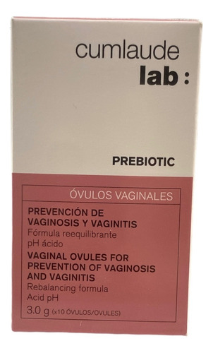 Prebiotic Óvulos Vaginalescumlaude Lab.