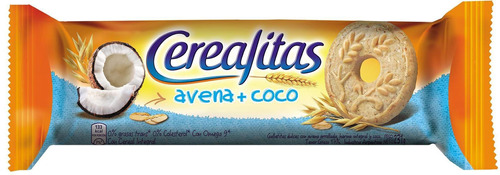 Galletita Cerealitas Avena + Coco  avena y coco 231 g