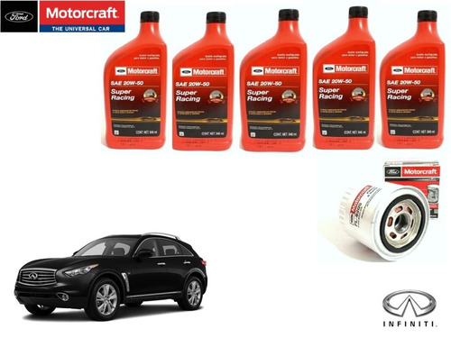 Kit  20w50 Nissan Infiniti Qx70 2014 Motorcraft Original