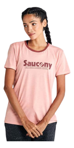 Remera Manga Corta Saucony T-shirt Rested Mujer Urbana