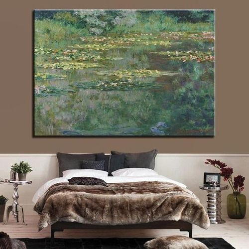 Cuadro Canvas Arte Monet Paisajes Impresionistas Tipo Oleo Color Le Bassin Aux Nymphéas
