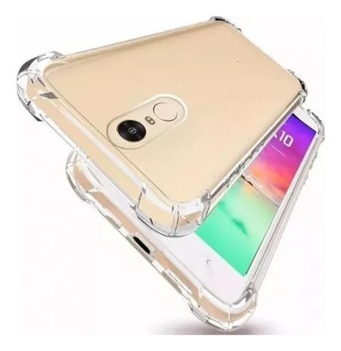 Funda Tpu Transparente Reforzada Para LG K9 + Glass 9h