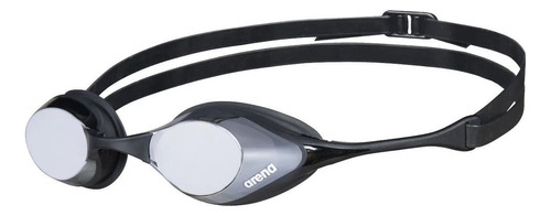 Óculos Natação Arena Cobra Swipe Mirror Preto E Cinza Cor Preto-cinza