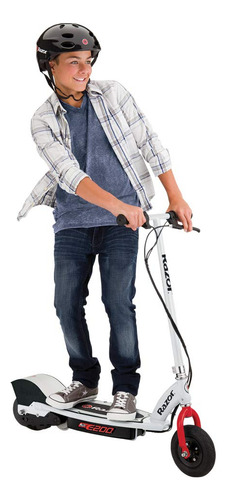Razor Patinete Eléctrico E200 Para Niños De 13 Años En A. Color Blanco
