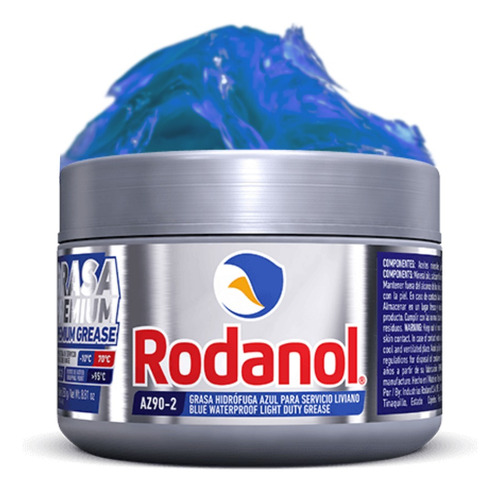 Grasa Hidrófuga Azul Para Servicio Livino Rodanol 250gr