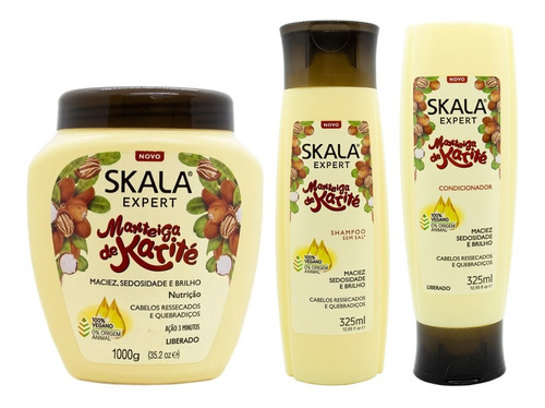 Skala Manteca Karité Máscara Vegana Shampoo Acondicionador