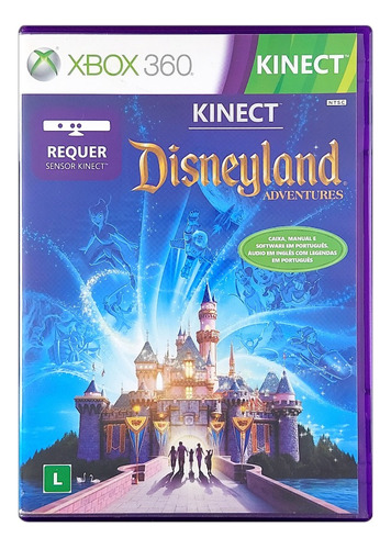 Kinect Disneyland Adventures Original Xbox 360 Mídia Física