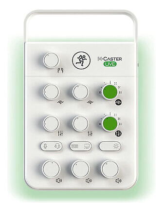 Mackie M-caster Portable Live Streaming Mixer, White Eea