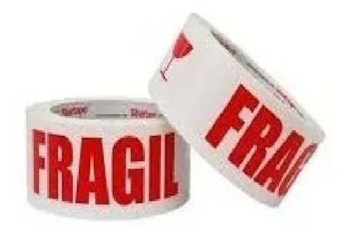 Imagen 1 de 5 de Cinta Frágil Adhesiva Embalaje 48mm X 50mts