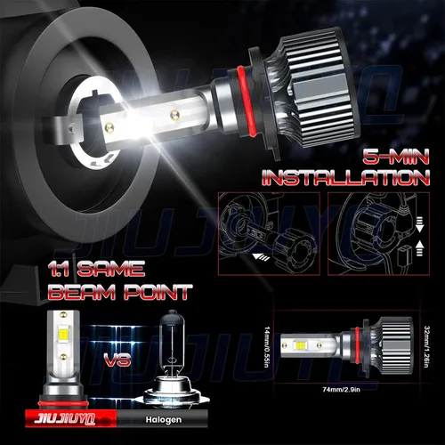 Cd- Kit Faros Luz Led 9005 H11 H10 30000lm Para Ford