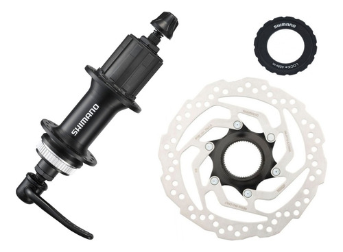 Manzana Shimano Mtb Trasera Con Rotor Rm35