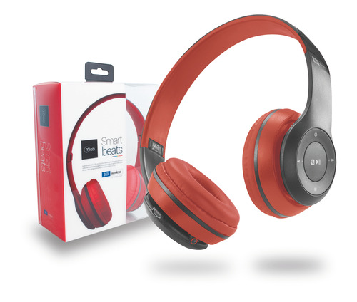 Audífonos Bluetooth Fm Micro Sd Mlab Smart Beats Red
