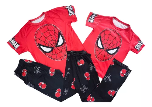 🕷Pijama de pareja Spiderman $650 🕷individual $370 solo pantalón $300  Unitallas, largo 1 m 💗leer dinámica en destacadas 💗 💗Pídelo por…