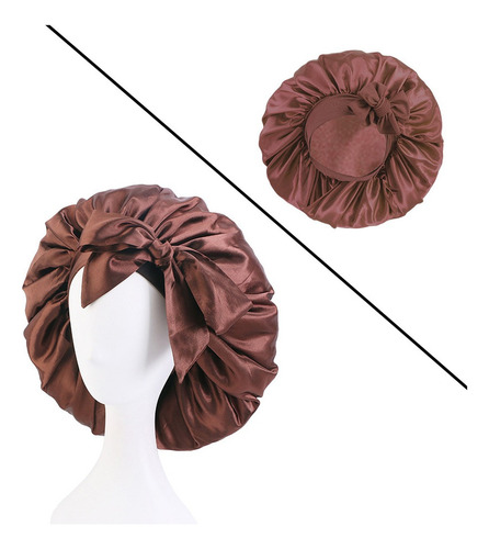 - Gorro De Dormir De Noche De Satén De Seda Para Mujer