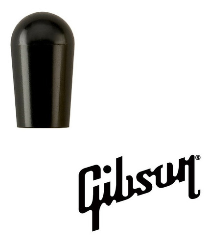 Imagen 1 de 5 de Tapa De Interruptor Palanca Gibson Toggle Switch Cap Negro