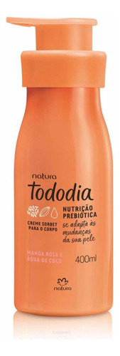 Crema Corporal Tododia Mango Y Agua De Coco Natura 400 Ml