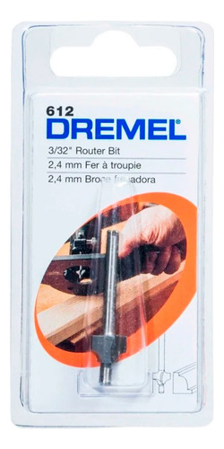 Fresa Dremel 612 Rebordeadora Guiado 1/8