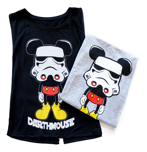 Remera Musculosa Mujer Star Wars Mickey Stormtrooper Disney