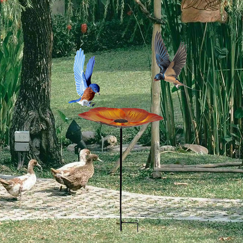 Tapón Z Flower Bird Para Baño, Flores, Jardín, Patio, Decora