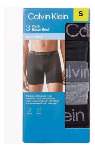 Calvin Klein Boxer De Microfibra Micro Rib Brief X3 unidades