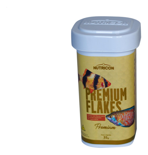 Ração Para Peixes Alimento Nutricon Premium Flakes 35gr