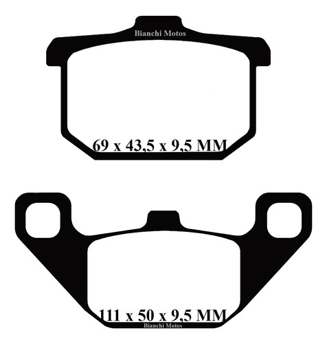 Pastilla Freno Kawasaki 454 Ltd Mod 85-90 Delantera Bianchi Motos