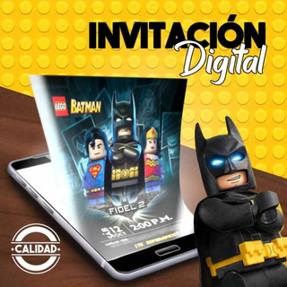 Tarjeta De Invitacion Cumpleanos Batman | MercadoLibre ?