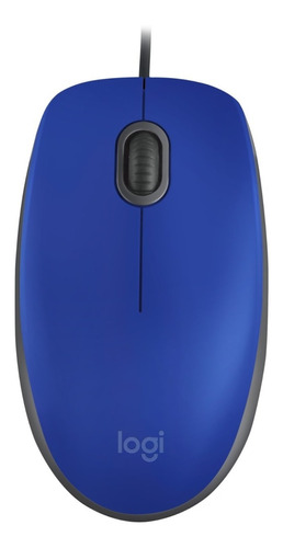 Imagen 1 de 6 de Mouse Logitech M110 Silent Azul Usb Pc Notebook Silencioso F