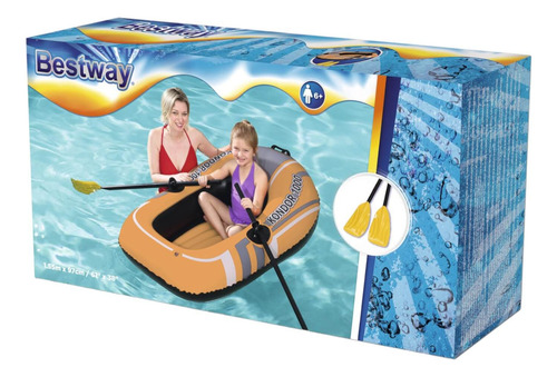 Bote Inflable Con Remos Kondor 1000 1.45mx84cm Bestway