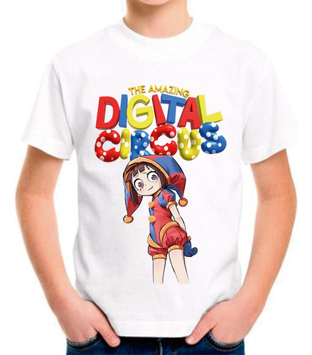 Playera Digital Circus Para Niñas Y Niños Talla Unisex #002