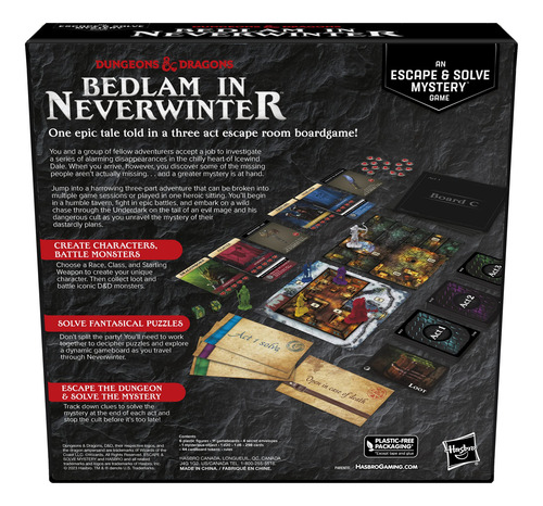 Jogo De Tabuleiro Hasbro Gaming Dungeons & Dragons Bedlam In