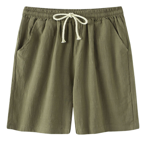 Pantalones Cortos De Playa De Algodón De Cintura Media Para